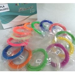 德望3D打印笔耗材料PLA PCL三D绘画进口环保材料1.75mm  高温笔PLA 10米10色共100米