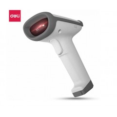 得力(deli)扫码枪14950W  无线一二维码 医药药品收银微信收款手机支付条形码扫码器快递条码枪（白色）