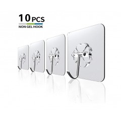 强力 透明粘钩 塑胶贴墙  挂勾（大号）